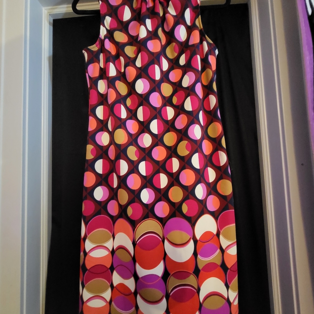 NWOT London Times Ladies Dress  Multicolored - size 8 with stretch